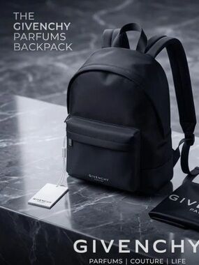 Givenchy Black Nylon Parfums Backpack